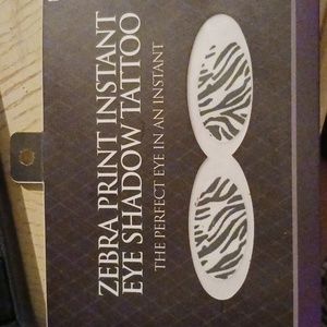 Zebra Print Instant Eye Shadow Tattoo. NWOT.